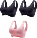 Thai Latex Bra Women One Piece Wire Free Seamless Underwear Comfortable Sports Bras