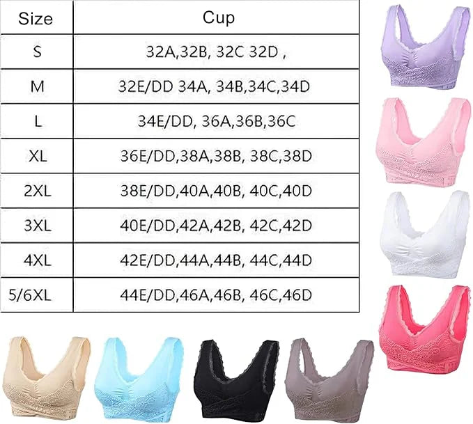 comfy corset bra front cross side buckle lace bras